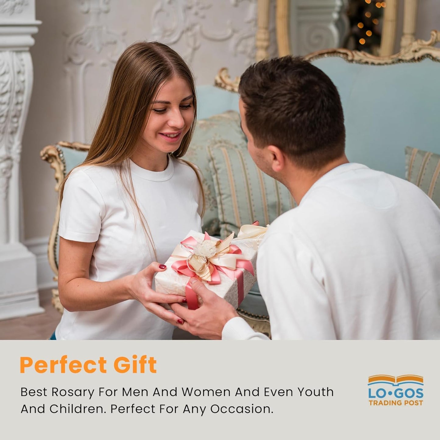 Certified Olive Wood Bulk Catholic Rosary Beads from Israel, Wooden Dangling Cross Pendant, Large Beads, for Men and Women, Baptism, First Communion, & Confirmation, Rosarios Catolicos