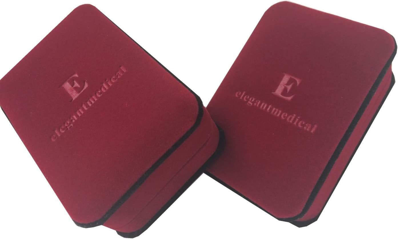 Handmade Gold Ladder to Heaven Garnet Beads Catholic Rosary Crucifix Necklace Box