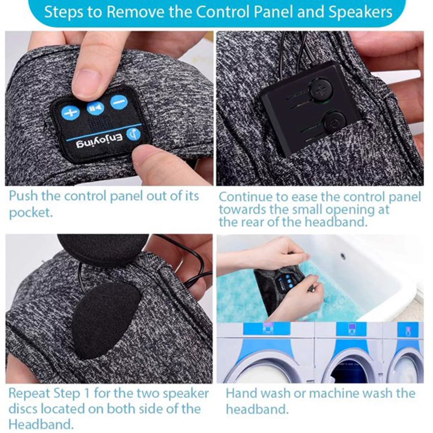 Wireless Bluetooth Sleep Headphones with Built-In Speakers for Sports, Yoga, and Relaxation