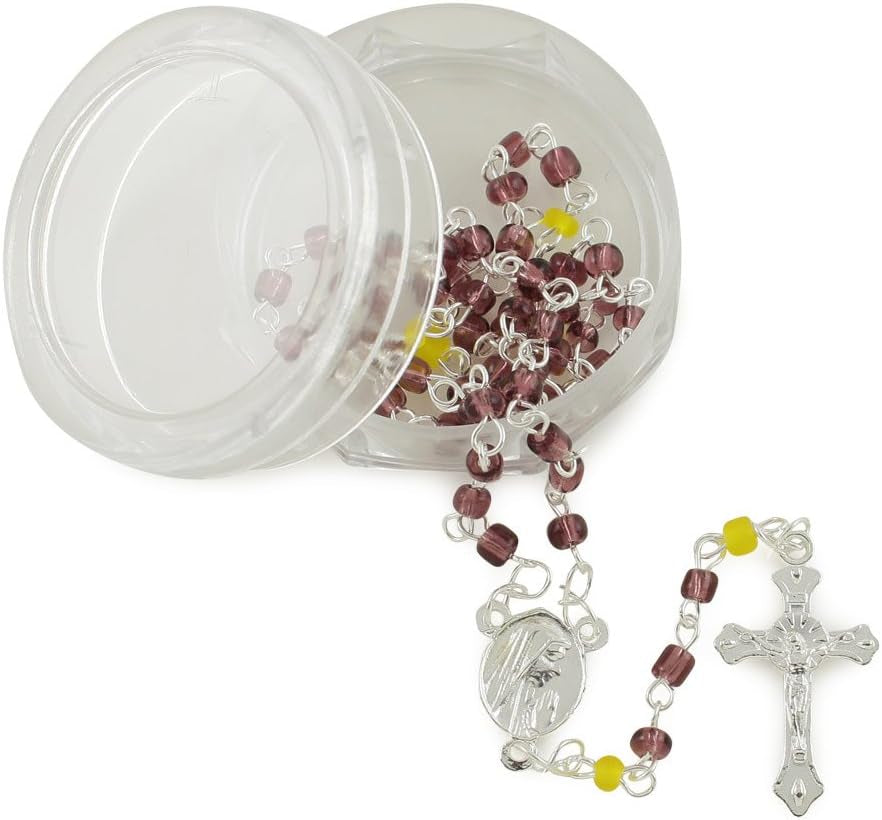 Children Rosary Glass Beads in a Box