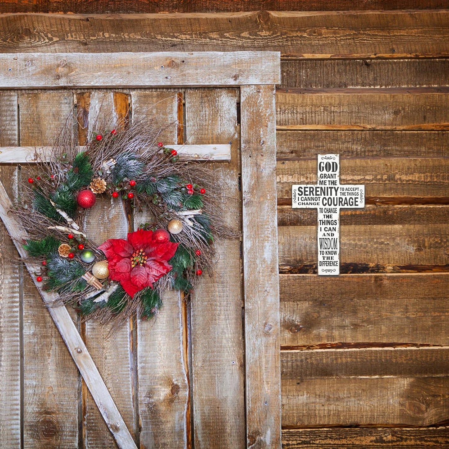 Crucifix (5 Inch, White Black)