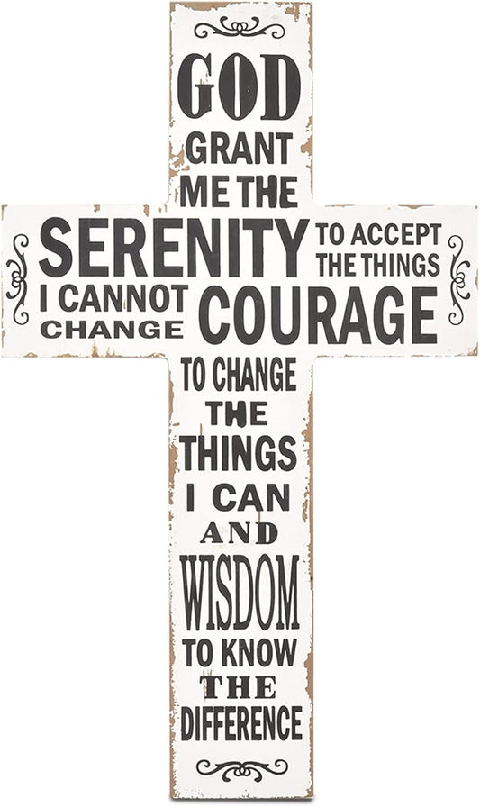 Crucifix (5 Inch, White Black)