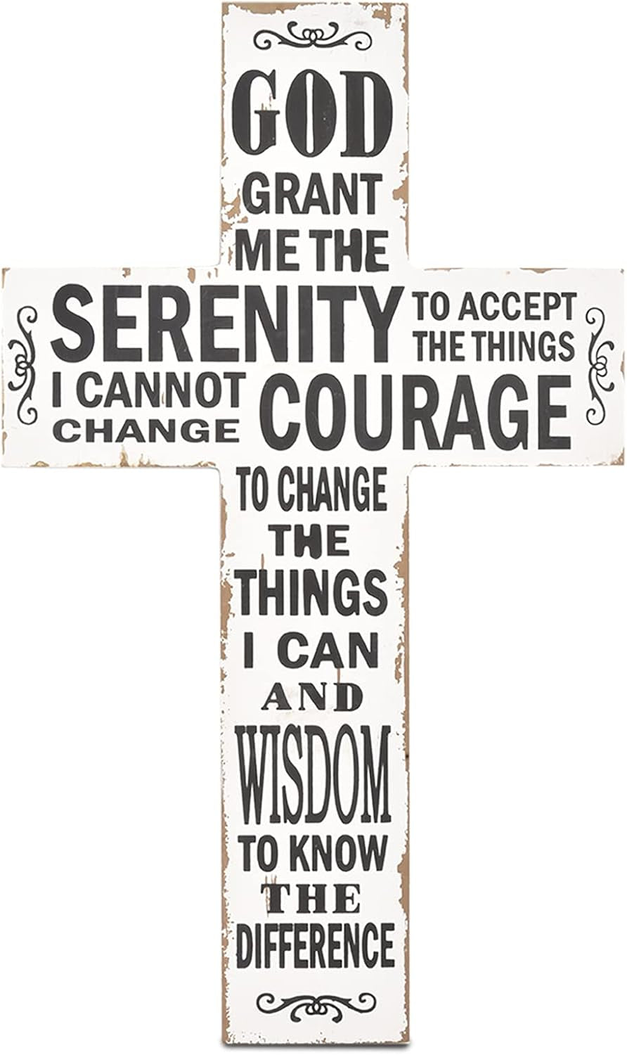 Crucifix (5 Inch, White Black)