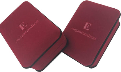 Handmade Gold Ladder to Heaven Garnet Beads Catholic Rosary Crucifix Necklace Box