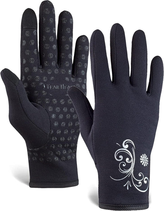 Womens Touchscreen Running Gloves - Accessories for Women Winter - Hiking, Biking, Sports