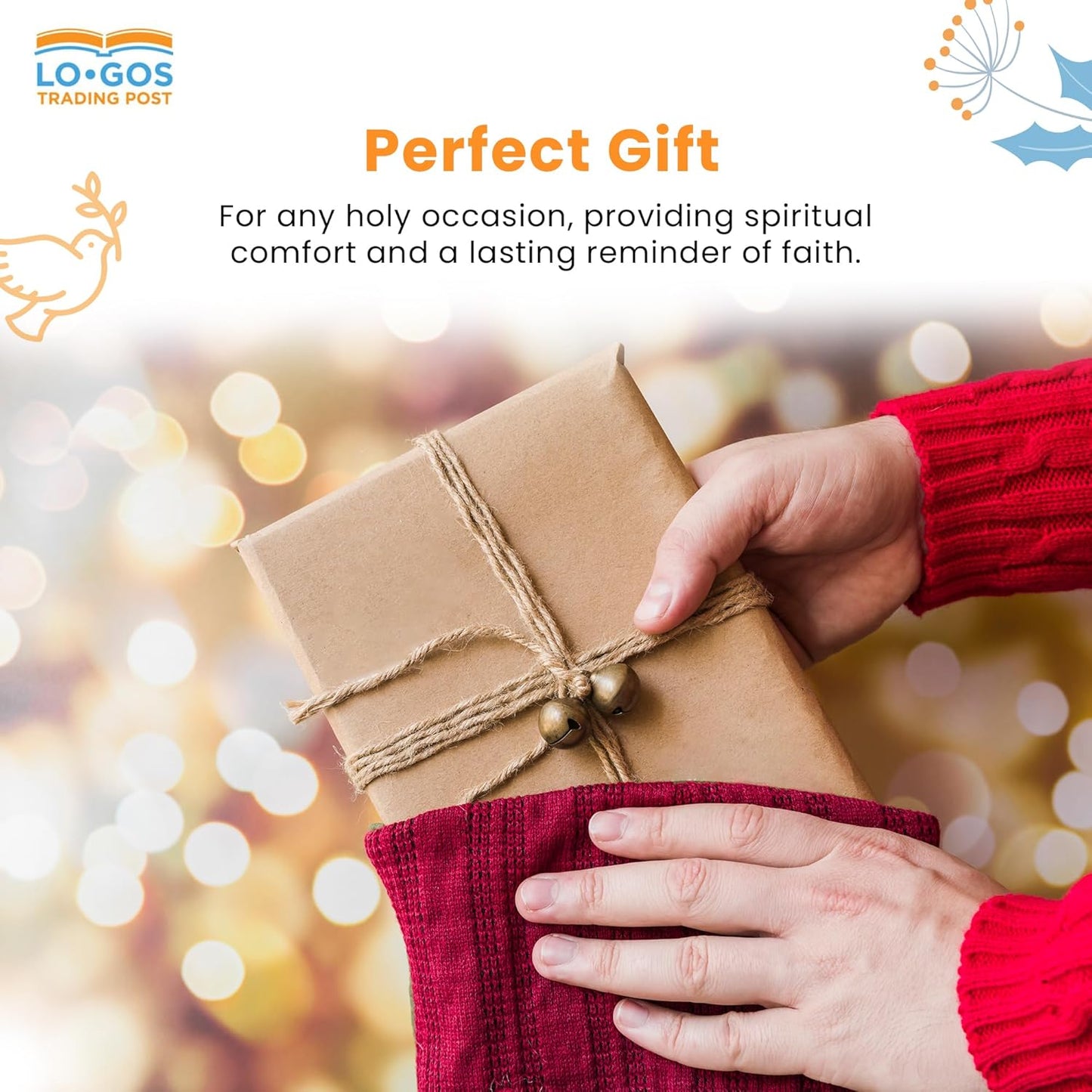 Deluxe Holding Cross Prayer Cross for Hand W/ Gift Box - Holy Land Olive Wood Cross - Large Comfort Cross Pocket Cross, Meditation Booklet & Authenticity Certificate - Christian Gift for Prayer