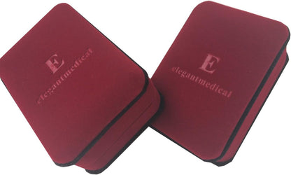 Handmade Large Red Sandalwood Beads Rose Rosary Necklace Italy Parden Cross Catholic & Gift Box (SILVER)