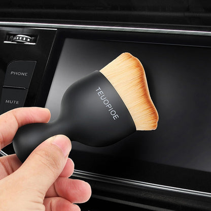 Car Interior Cleaning Brush, Car Duster Interior,Car Detailing Brush Dusting Brush,Car Interior Cleaning Tool, Auto Soft Hair Car Brush,Auto Interior Dust Brush for Air Vents(Brown)