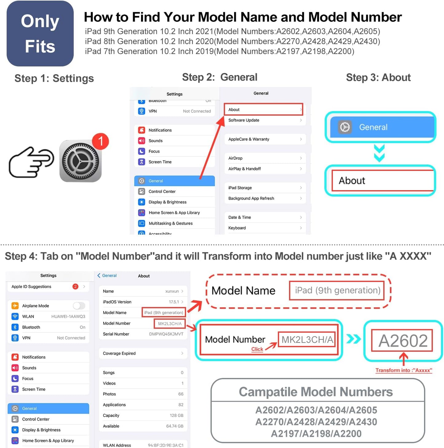Case for Ipad 9Th Generation, for Ipad 8Th/7Th Generation Case, for Ipad Case 9Th Geneeration 10.2 Inch Multi-Angle Viewing with Adjustable Stand Auto Wake Sleep Function, Colored Art Bubbles