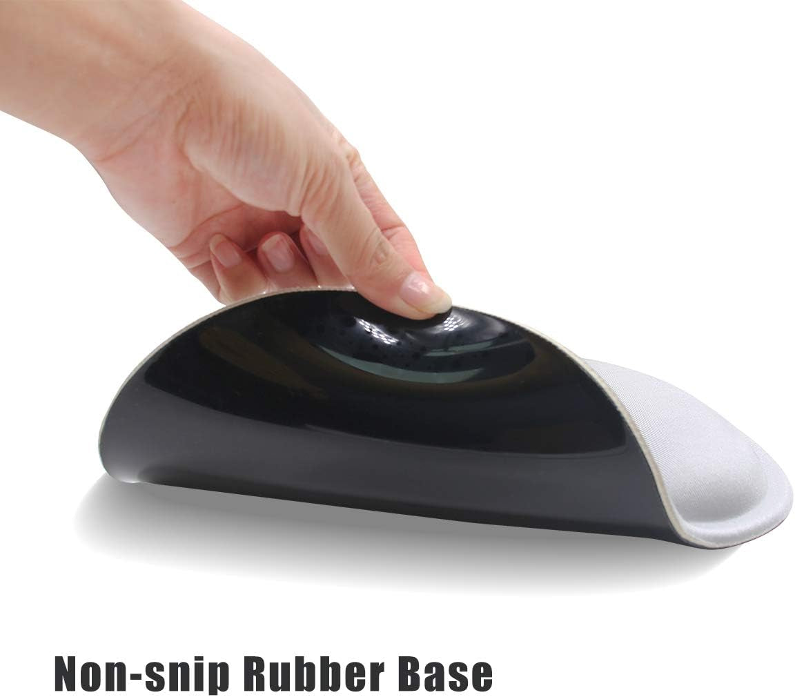 Ergonomic Keyboard Mouse Pad Wrist Rest Support Set for Laptop/Computer/Desktop,Memory Foam Hand Rest Wrist Cushion for Gaming/Office,Lightweight Comfortable & Pain Relief (Greyish White)