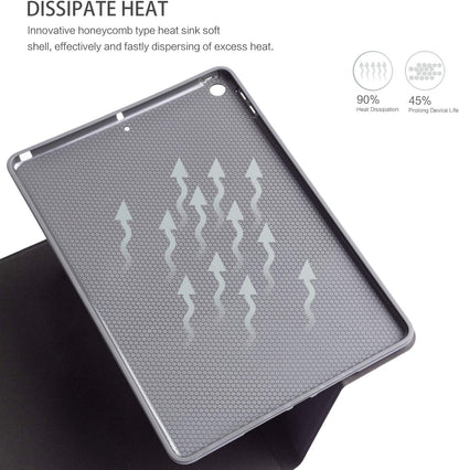 Case for Ipad 9Th Generation, for Ipad 8Th/7Th Generation Case, for Ipad Case 9Th Geneeration 10.2 Inch Multi-Angle Viewing with Adjustable Stand Auto Wake Sleep Function, Colored Art Bubbles